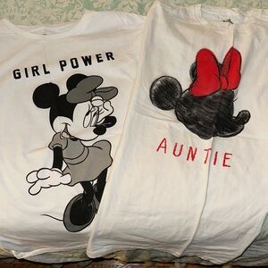 Set of 2 Disney Minnie Mouse Tee Shirts